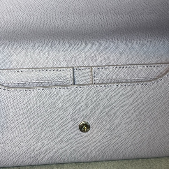 💜MICHAEL KORS💜Juliana Lilac Animal Print Large Flap Wallet/NWOT - Picture 12 of 12